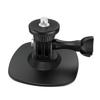 Flexible Adhesive Mount For Action Cameras Secure Installation On Flat Curved Surfaces 180 Degree Adjustable Tilts Aluminum Alloy gray