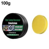 Car Headlight Restoration Kit - Professional Polish & Scratch Removal for Foggy/Yellow Lights, DIY Cleaning Compound for Ca Y0F6 yellow