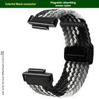 Elastic Nylon Strap Woven For Casio DW-5600/dw5610 GW-B5600 Watchband Men's Magnetic Clasp Wristband accessorie 16mm 16mm black
