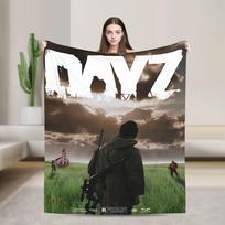 DayZ One Bullet and a Dream Blanket Shotting Game Super Warm Graphic Plush Throw Blanket For Bedroom Flannel Bedspread Bed Cover 75x90cm black