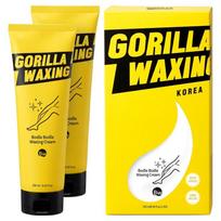 Gorilla Waxing Smooth Hair Removal Cream All Body Areas Depilatory Cream 250ml x 2pcs yellow
