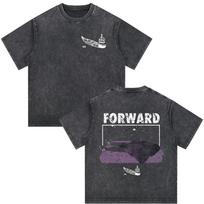 Vintage Washed Forward Observations Group Skeleton T-shirt Men Women Clothing Cotton Casual Short Sleeve T Shirt Tops Streetwear 2XL įvairiaspalvis
