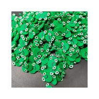 Cartoon Green Frog Polymer Clay Slices Sprinkles for DIY Crafts Plastic Klei Mud Particles Animal Clays 5mm/10mm 10mm black