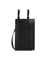 Piquadro, Tasche, Leather Crossbody Bag, Black, 11.5 x 19 x 2 cm, For Women black