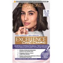 L'Oréal Excellence Creme Plaukų dažai 5.11 Itin peleniniai šviesiai rudi