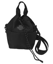 KiU Osaka Japan Outdoor Brand 600D Pocketful Mini Bag K438-900 Black Water Repellent 2-Way Shoulder Hand Bag Multi Pocket Unisex juoda