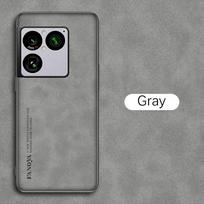 Luxury Sheepskin Leather Case For Sony Xperia 1 VIII Xperia1 8th Xperia1VIII 1VIII 5G 2026 Silicone Protection Back Cover Fundas For Xperia 1 VIII gray