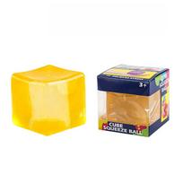 ND Squishy Hand Squeeze Cube Model, Malt Sugar Texture Fluffy Elastic Stress Relief Fidget Model, Workspace Decompression G yellow