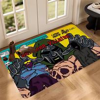 M-MF DOOM Floor Mat Retro Multiple Choice Living Room Kitchen Rug Non-Slip Modern Home Decor 40x60 cm yellow