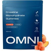 OMNI Creatine Monohydrate Gummies, Peach Flavor, 90 Gummies per Gummy