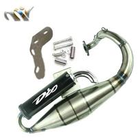 Išmetimo sistemos duslintuvo vamzdis Honda DIO 50 DIO50 AF17 AF18 AF24 AF27 AF28 AF30 Motociklui Motoriniam dviračiui 50-80cc Multi-piece gray