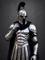 Romėnų gladiatoriaus kostiumas – Kariūno apranga LARP, Cosplay, Istoriniams rekonstrukcijoms ir šventėms black