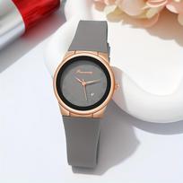 Xiaomi Madingi Roma ciferblato moteriški kalendoriaus kvarciniai laikrodžiai Atsitiktinis silikoninis dirželis Moteriškas sportinis laikrodis Reloj Mujer pilka