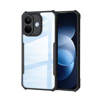 Xundd telefono dėklas, skirtas Redmi Note 17 Pro Max, su oro pagalvėmis, atsparus smūgiams, permatomas galinis dangtelis su kameros apsauga, PC+TPU hibridinis korpusas Redmi Note 17 Pro Max 5G black