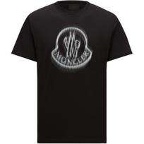 Moncler Gradient Logo Printed Crewneck T Shirt K10918C0000489A17999 S gray