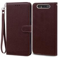 Dėklas Samsung Galaxy A80 Odinis Piniginės Atverčiamas Dėklas Samsung A80 SM-A805F Telefono Dėklas Kortelių Laikiklio Dangtelis Galaxy A80 Fundas For Samsung A80 black