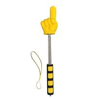 Stainless Steel Telescopic Teaching Stick Whiteboard Demonstration Classroom Finger Pointer Handheld Finger Reading Sticks geltona