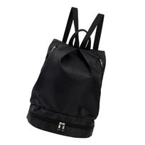 Dry Wet Swim Gym Workout Backpack with Shoe Compartment Waterproof Sports Swim Beach Bag for Men Women Adjustable Straps black