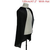Halloween Costume For Men Woman Kids Female Girl Boy Adult Death Scary Devil Role Red Black Witch Vampire Long Cape Cloak Hooded gray