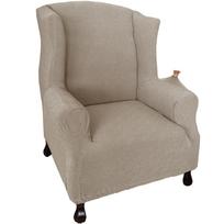 Latest Jacquard Elastic Tiger Bench Covering Chair Cover Sofa Cover All-inclusive Single Wing Back Sofa Covering American Style Style Sjamon 42*30*28cm gray
