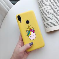 For Cover Xiaomi Redmi Note 7 Case Silicone Phone Case For Xiaomi Xiomi Redmi Note7 Note 7 Pro Back Case Bumper Shockproof Cover Redmi Note 7 Pro yellow