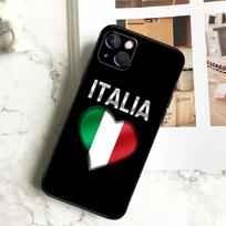 Italijos vėliavos telefono dėklas iPhone 17 16 15 14 13 11 12 Pro Max Plus 12 13 Mini 16e 17 Air Cover Coque iPhone 14 Pro gray