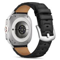 leather Band for Samsung Galaxy Watch Ultra 2025 Men Hand-stitched watch strap  for samsung 7 ultra GALAXY ULTRA 47MM Correa 47MM sidabras