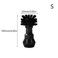 Professional Espresso Brush Brewing Head Coffee Machine Cleaning Brush Small Wood Handle Bar Counter Coffee Powder Clean Brush S juoda