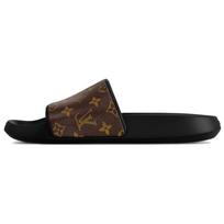 LOUIS VUITTON Waterfront Greitai Džiūstančios Šlepetės Vyriškos Rudos 1AANO3 43 black