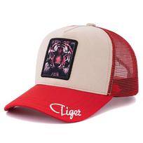 Unisex Rich Color Trucker Hat Antelope Pattern Patch Design Suede Hat Male Female Summer 9 Styles Animal Baseball Cap 56cm-60cm žirafa