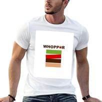 Burger King Whopper H Tshirt Fitness Training Breathable Tee S white