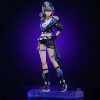 Honkai Star Rail Silver Wolf Anime Figure Pvc Collectible Statue Desktop Decoration Ornament Gift For Anime Collectors purple