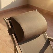 Reguliuojamo krėslo galvos atramos pagalvėlė Tekstilė Poilsio kėdė Dygsniuota siūlė Reguliuojamo krėslo galva Black Pillow gray