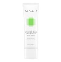 CELL FUSION C Advanced Clear Sunscreen 100 SPF 50+ PA++++ UV Protection 50ml white