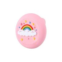 Safety Pin Design For AirTag Tracker Case Silicone For AirTag Accessory  For AirTag rainbow cloud white