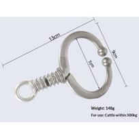 Stainless Steel Cow Nose Clip Heavy Duty Spring Pliers for Livestock Animal Traction on Farms A2
