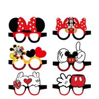 Minnie gimtadienio šventės dekoravimo vėliavėlė saldainių dėžutės raktų pakabukas Minnie Donaldas Antis trikampė vėliavėlė juosta dovanų maišeliai dovanos red