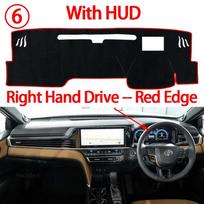 For Toyota Camry XV80  Version 2025-2027 Auto Car Dashboard Cover Dash Mat Board Pad Carpet Dashmat Anti-UV Mats Right Red with HUD