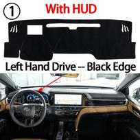 For Toyota Camry XV80  Version 2025-2027 Auto Car Dashboard Cover Dash Mat Board Pad Carpet Dashmat Anti-UV Mats Left Black with HUD black
