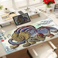 Monster Hunter Wildlands Game Mouse Pad Tapetes De Mesa Teclado Borracha Kawaii Tapete De Mesa Antiderrapante Xxl900x40cm 800x300x2mm gray