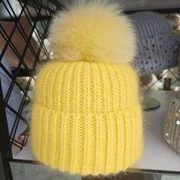 Iceland mjuk rabbit fur fox hairball knitted hat female winter flower Shaoxin Zhilei Dilizheba wool hat 54-60 gray