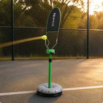 Tennis Practice Rebounder Adjustable Height Black Oval Target brown