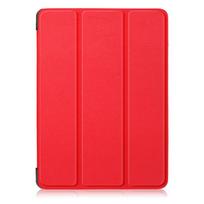 For iPad Pro 11 M4 Case Coque Trifold Leather Stand Hard Smart Cover For Funda iPad Pro 11 inch 2024 Case Capa 5th Generation For iPad Pro 11 2024 raudona