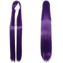 120-150 cm ilgio tiesūs cosplay perukai vyrams ir moterims, daugiaspalviai anime plaukai StyleF blue