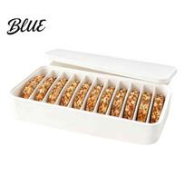 Space Saving Bread Slice Holder 11-Slot Silicone Freezer Box for Sourdough Storage, Flexible Container with Individual Reusable Homemade Saver balta
