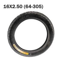 16x2,50 (64-305) Aukštos kokybės bekamerinės padangos elektriniams dviračiams (elektriniai dviračiai) Maži BMX paspirtukai vaikams 16*2,5 padanga 16x2.50 black