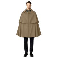 Men's Cape with for Halloween Costume One Size chaki