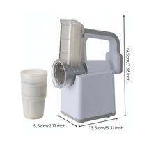 Electric Vegetable slicing Easy to Use Rotary Grater Fast Drum gray