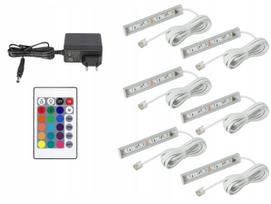 6x Led For Glass Display Cabinets Led Lighting For Shelves Display Cabinets RGB