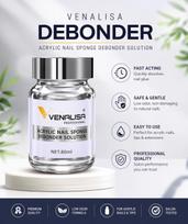 Nail Glue Remover for Press on Nails, 80ml, Acetone-Free, Fast Acting Adhesive Debonder, 5s Quick Removal, with Cuticle Pusher, for Acrylic Tips gray